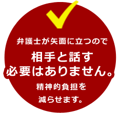 相手と話す必要はありません。